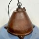 Industrial Blue Enamel and Cast Iron Pendant Light, 1960s