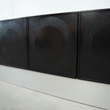Black brutalist sideboard by Musterring