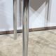 Suite of 3 Leather and Chrome Metal Chairs, attributed to Collomb Creation – 1970