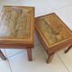 Paire de tables gigognes marquetées, Art déco