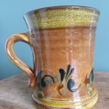 Handmade terracotta mug cup