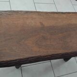 Vintage Brutalist Coffee Table in Solid Oak