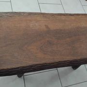 Vintage Brutalist Coffee Table in Solid Oak