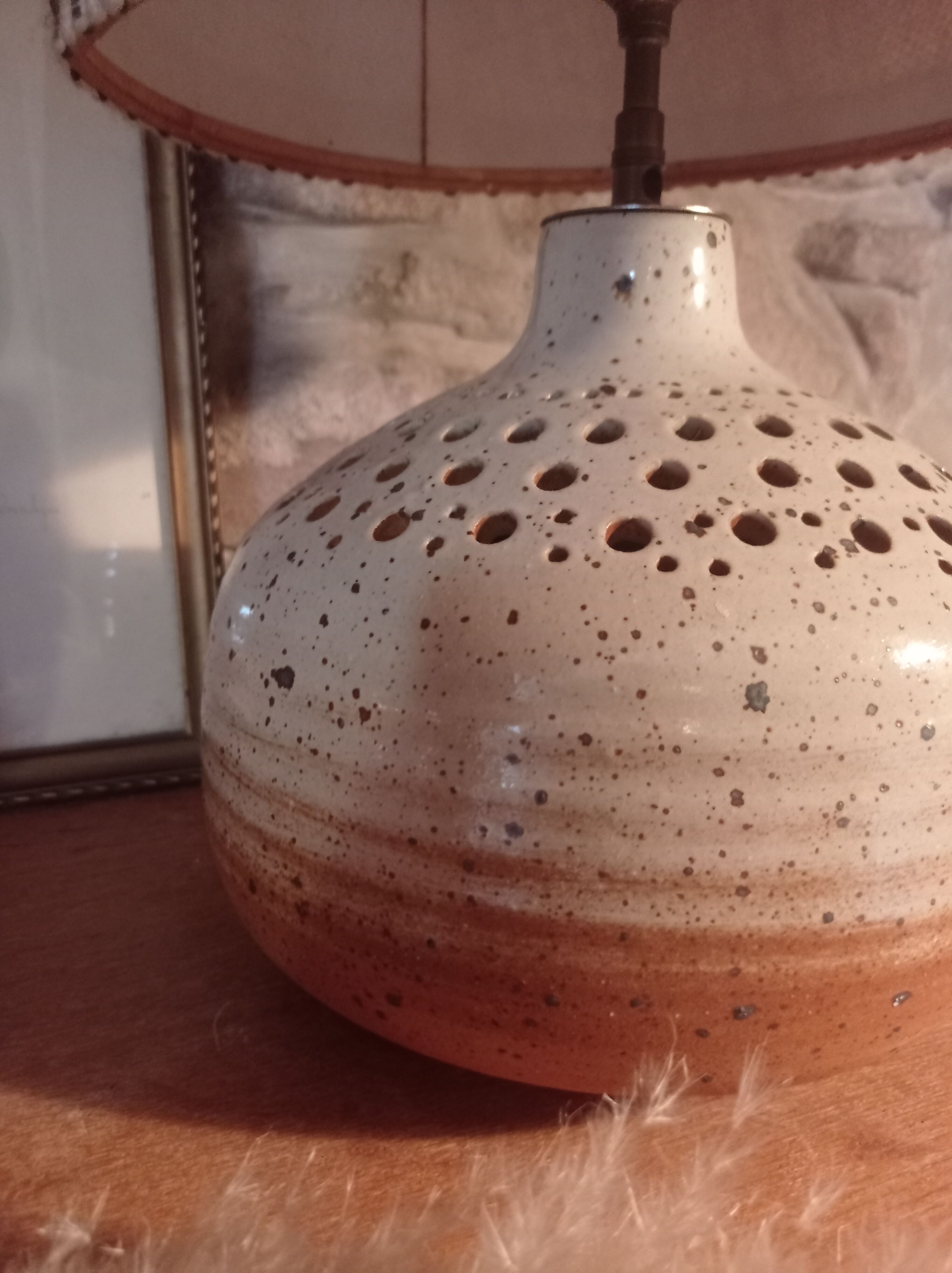 Vintage sandstone lamp