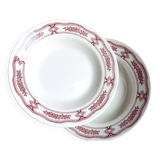 Set of 2 soup plates, Italian plates, soup plates.