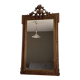 Miroir doré fin 19ème avec  fronton décoré. 150x82.