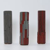 Vintage Pottery Mosaic Vases by W. Zimmermann for Ritter