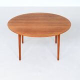 France & Son round dining table in teak Cado Denmark 1960