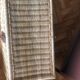 Rattan and leather trunk