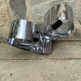 1970 chrome design wall lamp