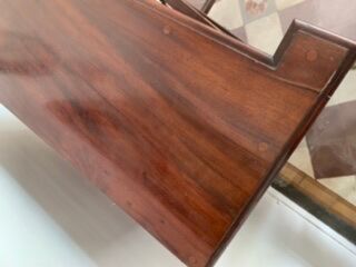 Antique mahogany showcase, early 20th century