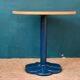 Round bistro table with tulip base in Art Deco style from the 1990s.