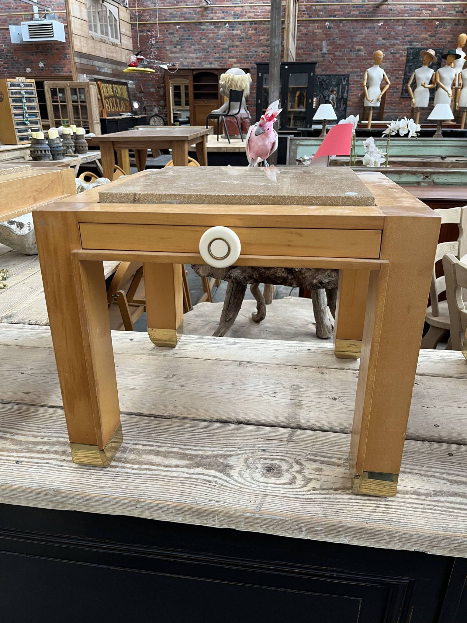 Pair of 80's bedside tables