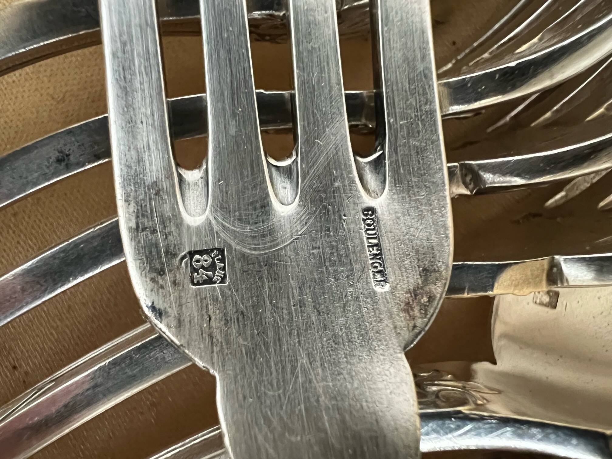 Boulenger 23-piece cutlery set with silver hallmark 84 gr