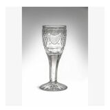 Cabaret set Baccarat 8 glasses and silver plated tray