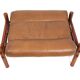 Arne Norell Inca chair with ottoman for Norell AB