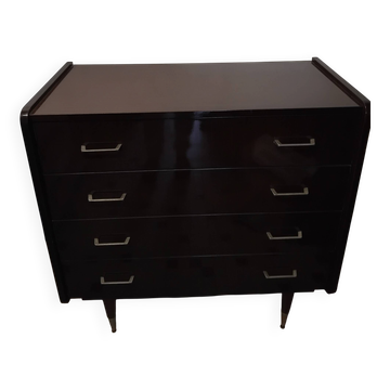Ancienne commode en bois laqué  vintage