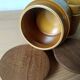 Set of 2 vintage Hornsea Saffron round ceramic tins