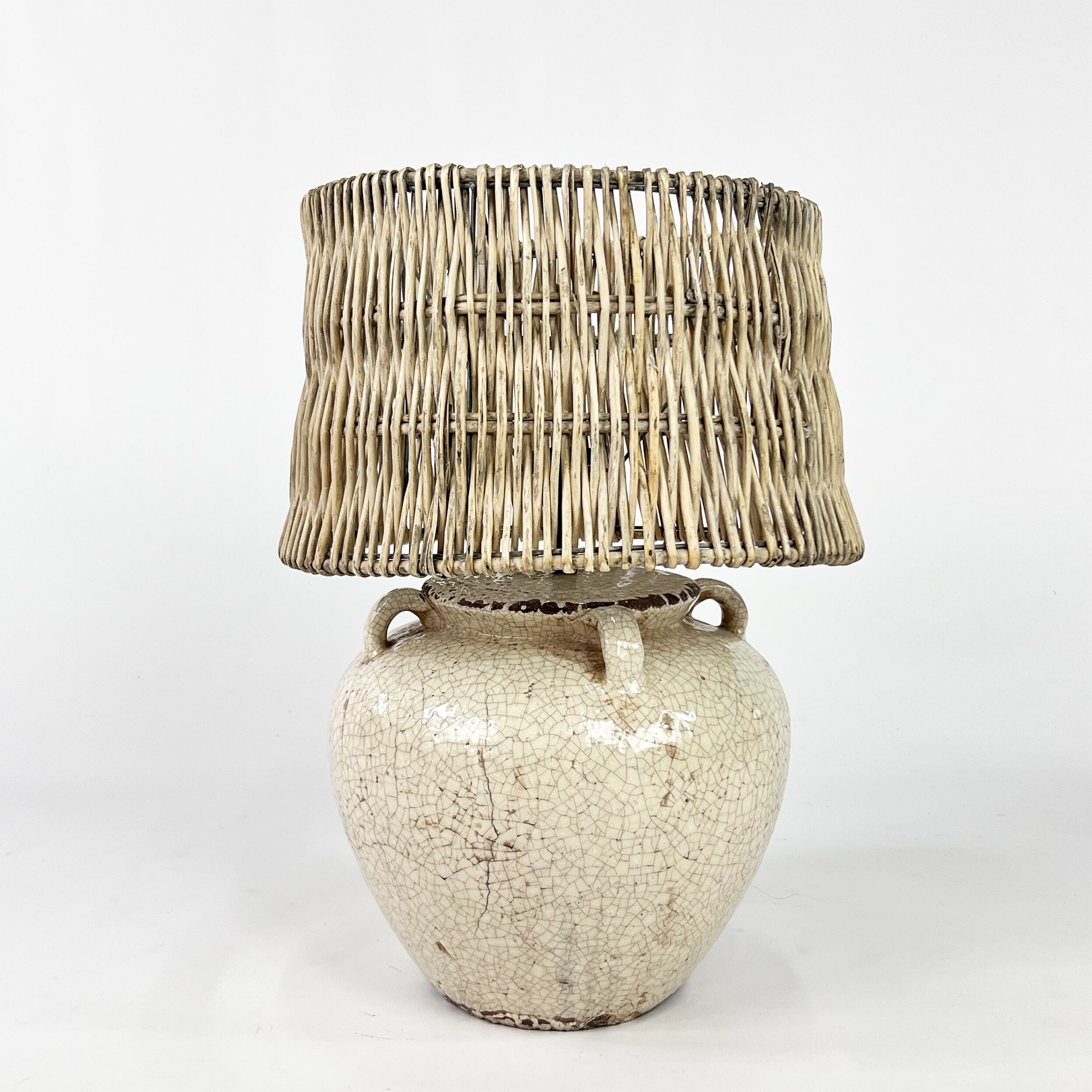 XXL Ceramic Vase Lamp, 1970s