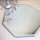Octagonal bevelled mirror 27 x 27 cm
