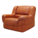 Fauteuil orange, design italien, années 1970, fabricant : Mimo Padova