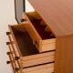Vintage teak sideboard in the style of Charlotte Perriand, 1970s