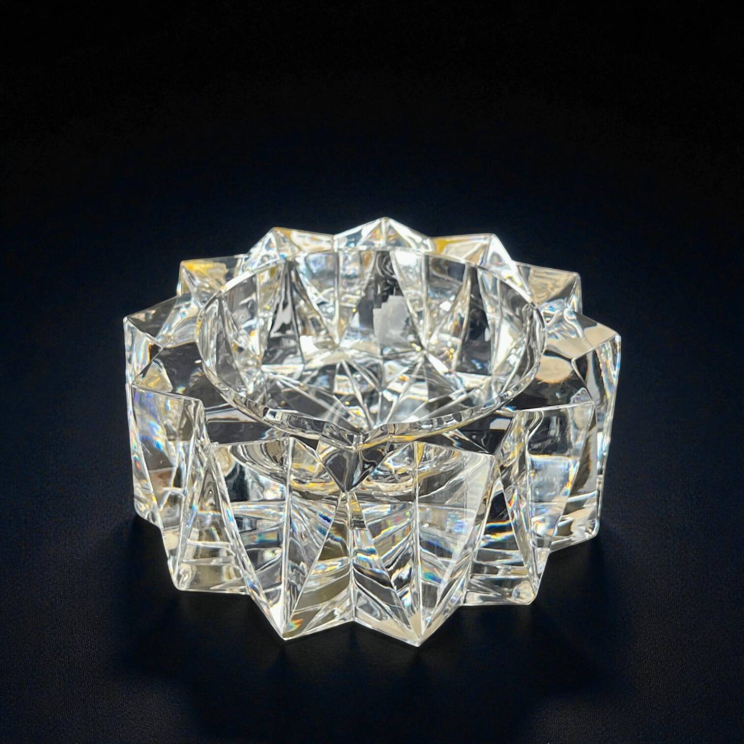 Cendrier en cristal de Sèvres, Années 70