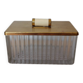 Vide poche, boîte en verre cannelé – années 60-70