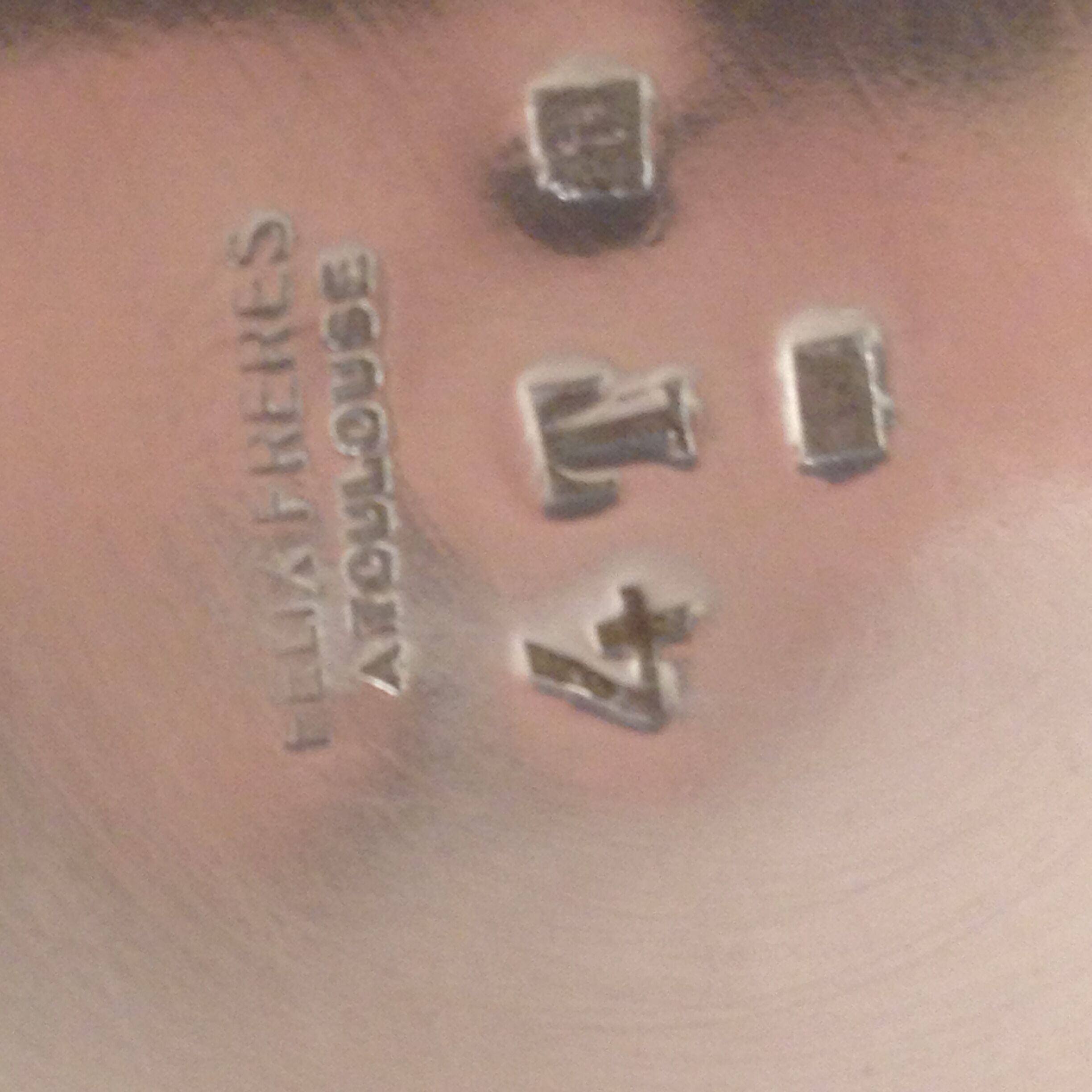 Teapot and milk jug in silver metal, Félix Frères