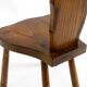 Solid wood chair with an ornate, hand-carved backrest – Made in Spain