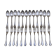 Housewife 12 forks and 12 tablespoons in silver metal