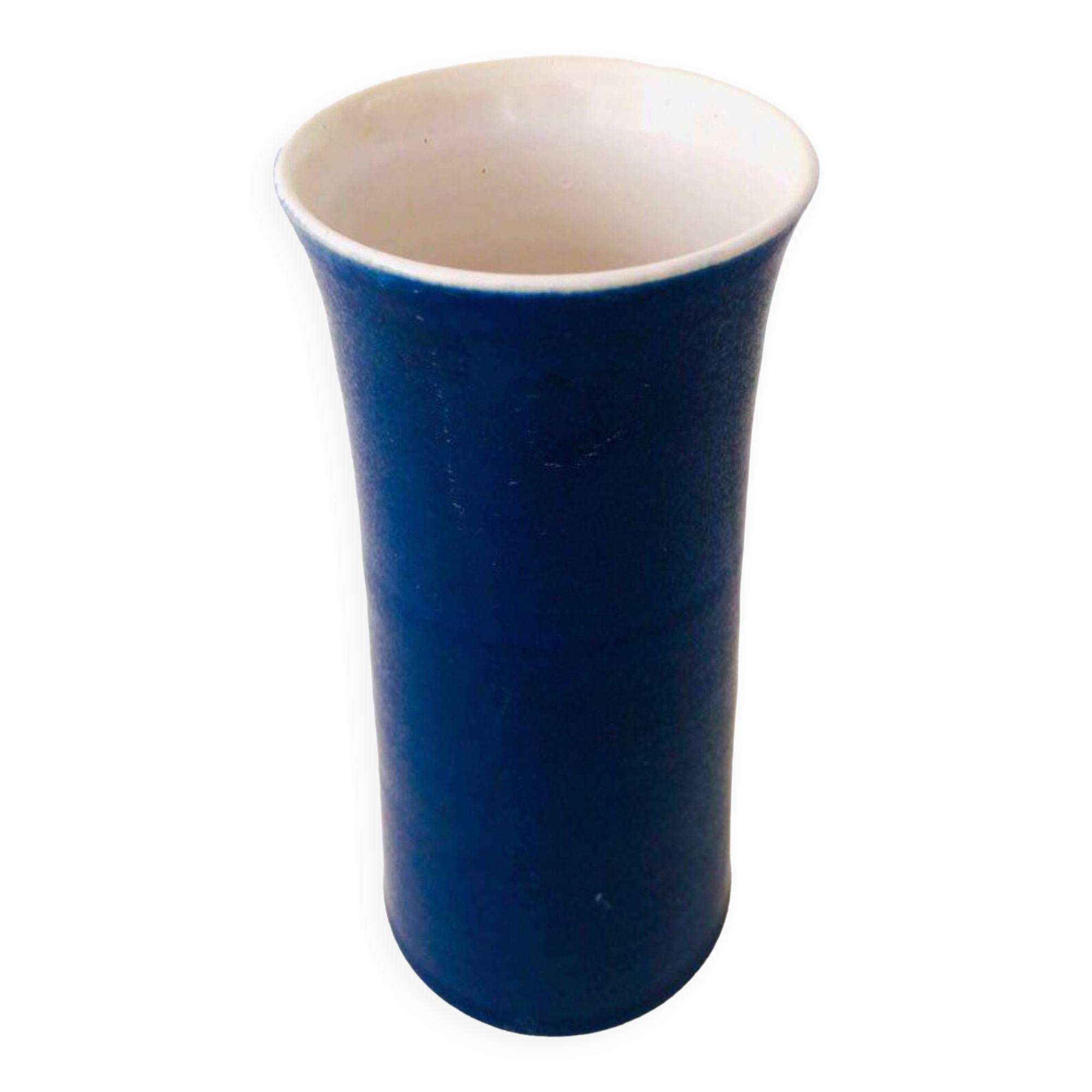 Artisanal Blue Ceramic Vase