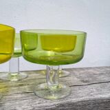 Summer glass dessert bowls
