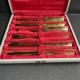2968 and 2969 – Box of 12 gilded copper knife holders – Navarre factories in Évreux (Eure)