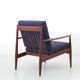 Paire de fauteuils scandinave en teck modele 118 par Grete Jalk