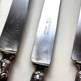 18 Wiskemann table knives in horn