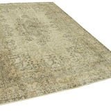 Handmade oriental beige carpet 200 cm x 298 cm