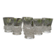 Set of 6 crystal liqueur glasses by daum. sorcy model.