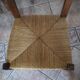 Set of 5 straw chairs
