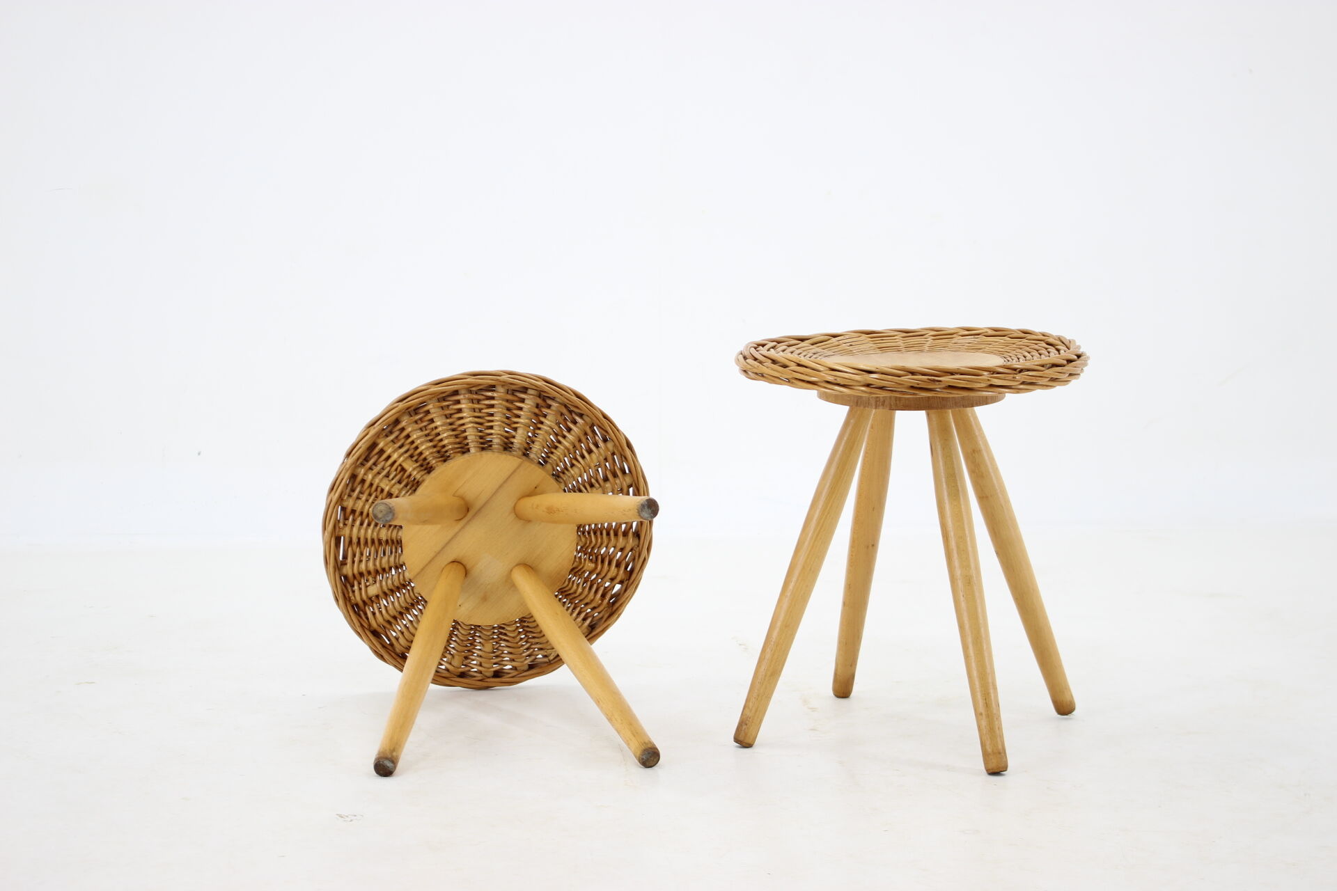 1970s Pair of Jan Kalous Side Tables for ULUV ,Czechoslovakia