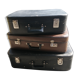 Lot 3 valises vintage en cuir