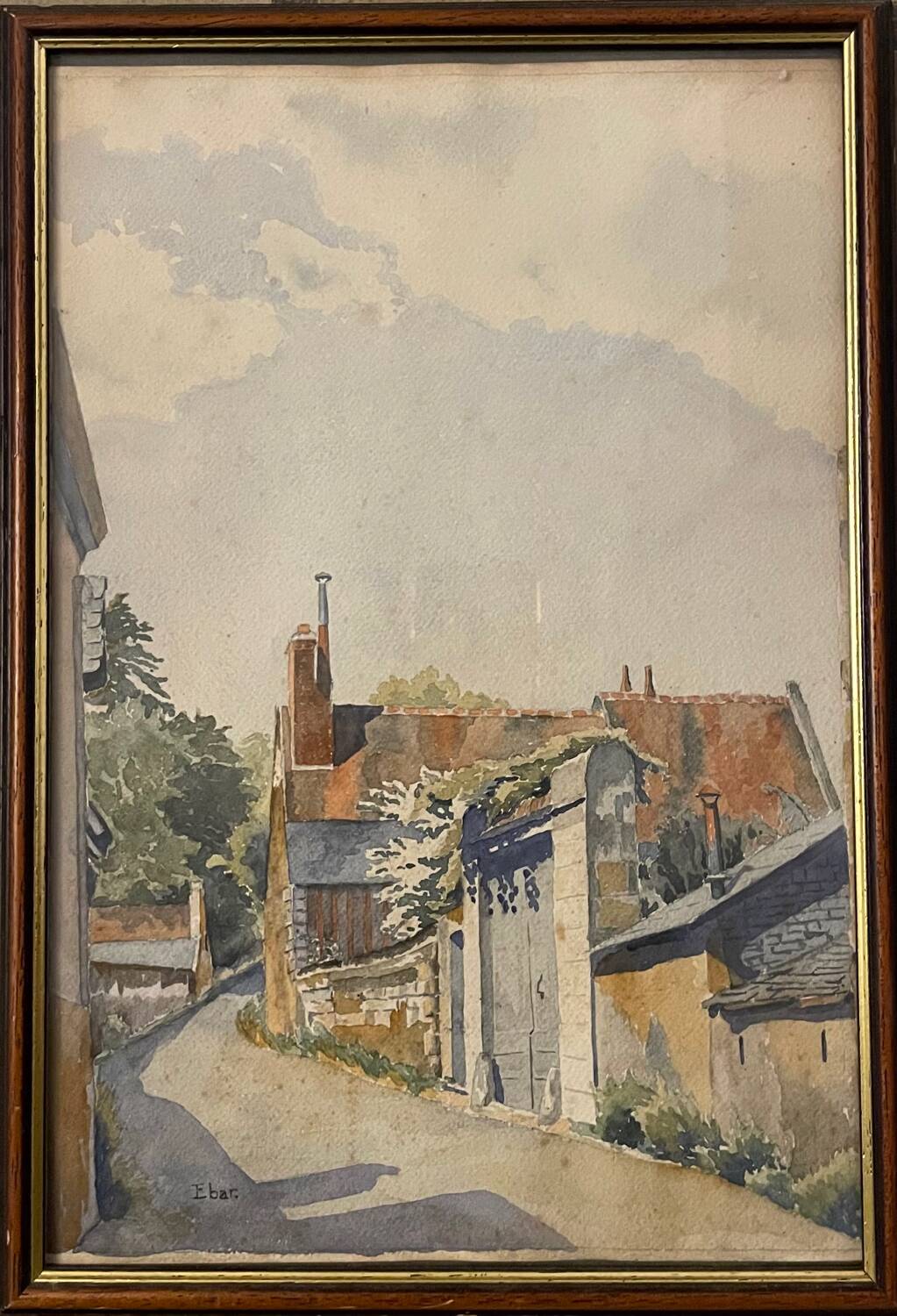View of a village from the early 20th century by Ebar