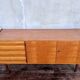 Vintage enfilade from the 1960s, 150 cm long, with 2 doors and 4 drawers.