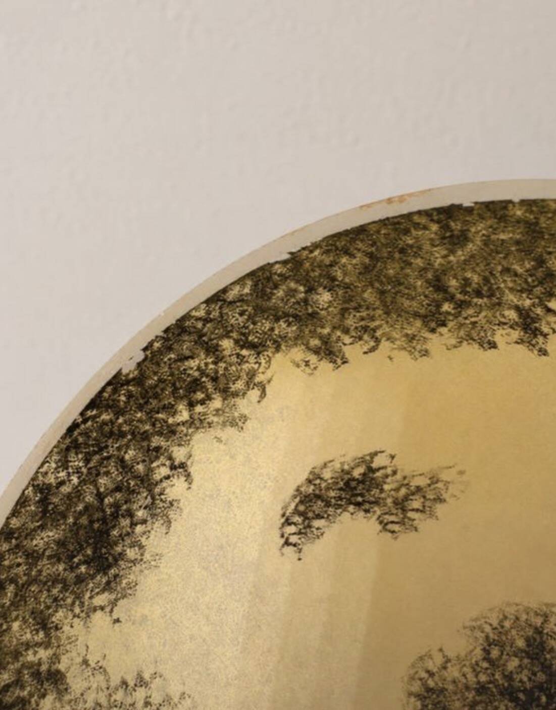 Lampe champignon vintage - pâte de verre