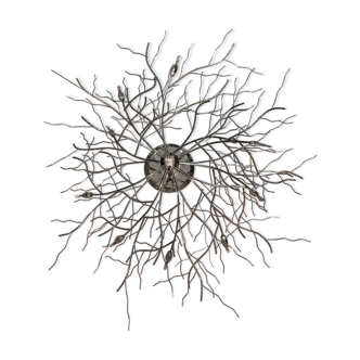 Iberlamp 10 branches chrome steel ceiling light