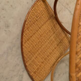 Rattan corner shelf