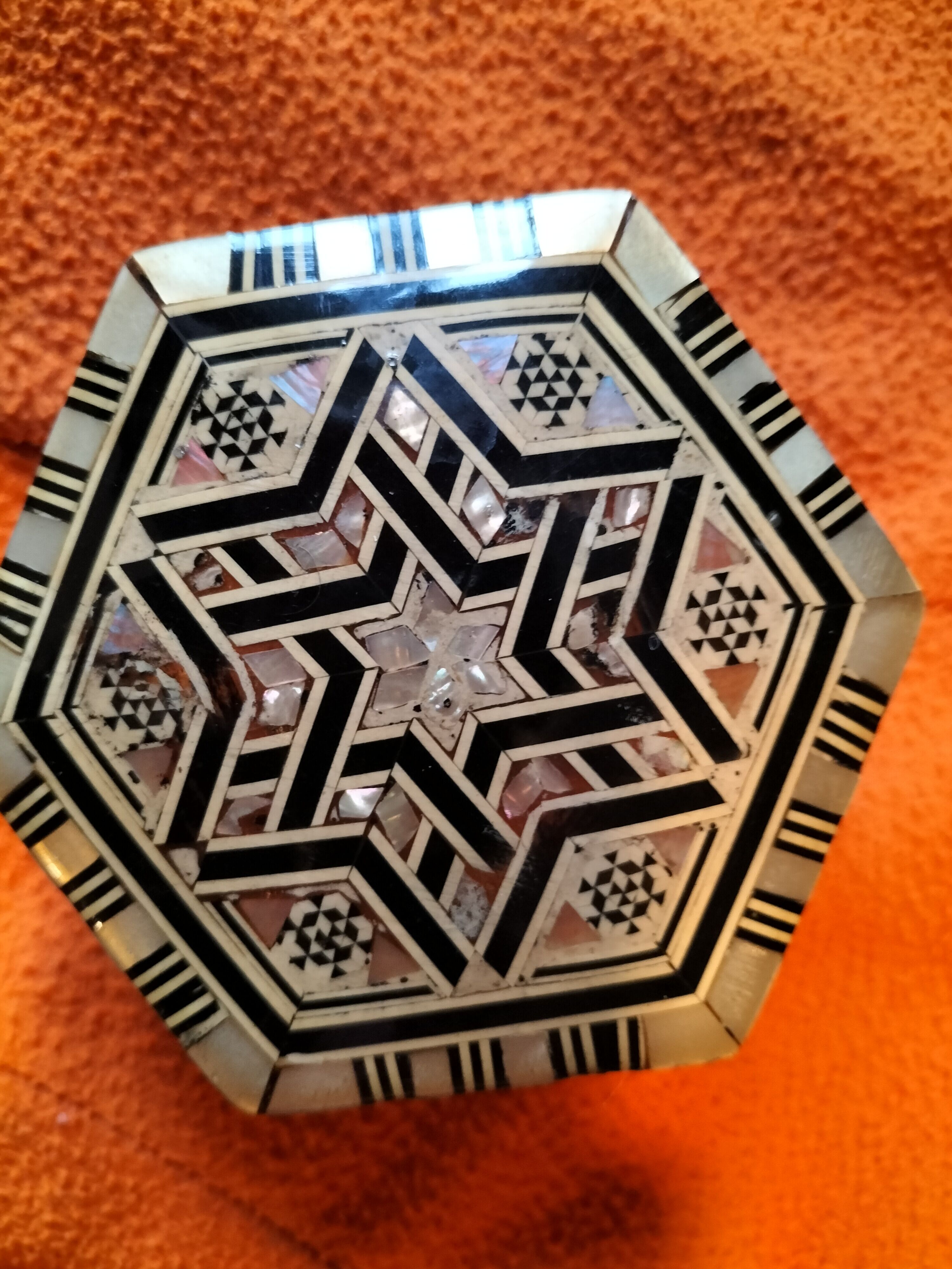Moroccan mother-of-pearl box