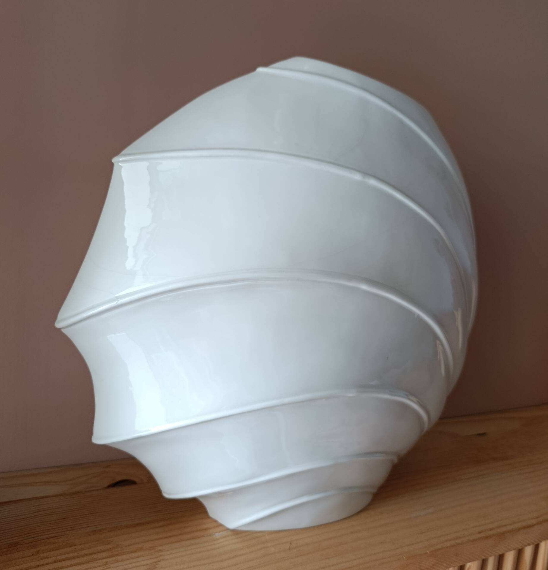 Large sculptural vase Hubert Olivier – Model OB207 – Glazed ceramic