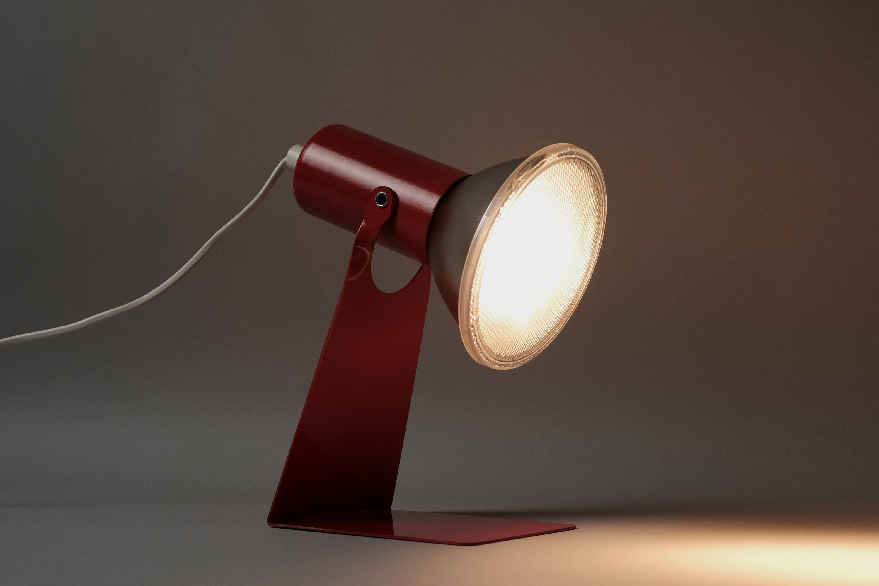 Vintage 1970s Gnosjo Konstsmide industrial desk lamp.