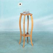 Vintage pine plant shelf, plant stand Sweden 1960